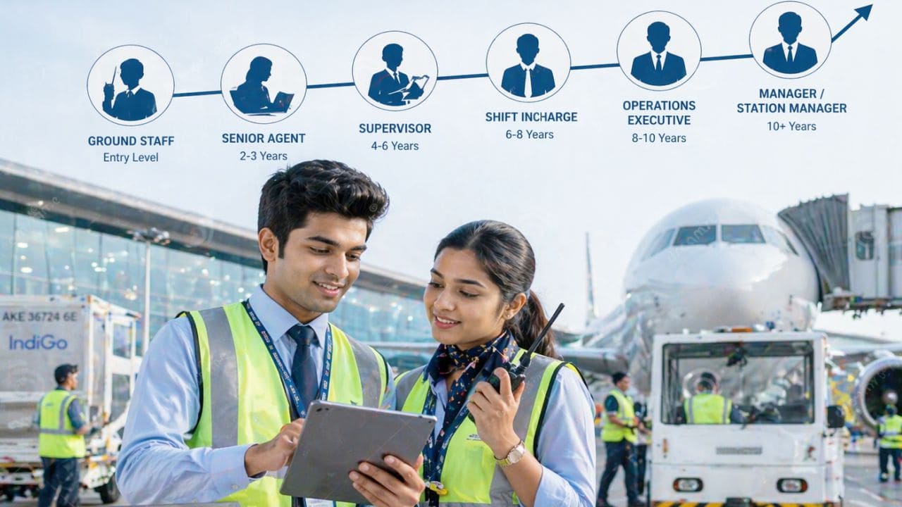 What is the career growth like in ground operations?